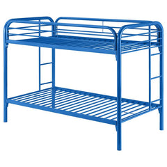 Morgan Metal Twin Over Twin Bunk Bed Blue - 2256B