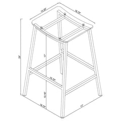 Jovani Acrylic Backless Bar Stools Clear and Chrome (Set of 2) - 182359