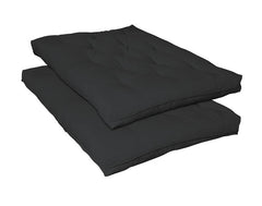 7.5" Deluxe Innerspring Futon Pad Black - 2005IS