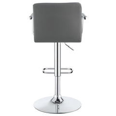 Palomar Adjustable Height Bar Stool Grey and Chrome - 121096