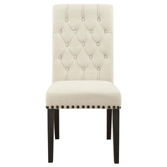 Phelps Rectangular Trestle Dining Set Antique Noir and Beige - 121231-S8