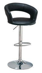 Barraza 29" Adjustable Height Bar Stool Black and Chrome - 120346