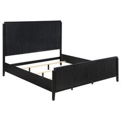 Brookmead Wood California King Panel Bed Black - 224711KW