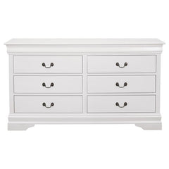 Louis Philippe 4-piece Full Bedroom Set White - 204691F-S4