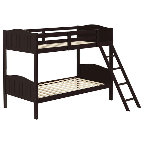 Arlo Wood Twin Over Twin Bunk Bed Espresso - 405053BRN