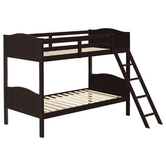 Arlo Wood Twin Over Twin Bunk Bed Espresso - 405053BRN