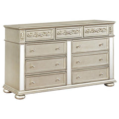 Heidi 4-piece Eastern King Bedroom Set Metallic Platinum - 222731KE-S4