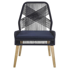 Nakia Woven Rope Dining Chairs Dark Navy (Set of 2) - 110034