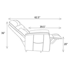 Henrietta Upholstered Power Lift Massage Chair Beige - 609405P