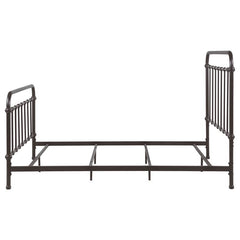Livingston Metal Eastern King Open Frame Bed Dark Bronze - 300399KE