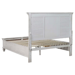 Franco 5-piece Eastern King Bedroom Set Distressed White - 205330KE-S5