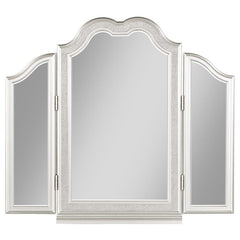 Evangeline Tri-Fold Vanity Mirror Silver Oak - 223398