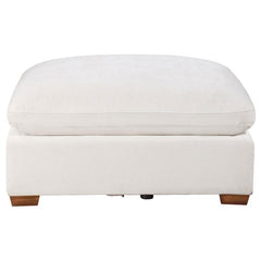 Lakeview Rectangular Upholstered Ottoman Ivory - 551463