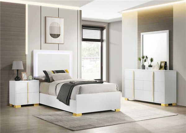 Marceline 4-piece Twin Bedroom Set White - 222931T-S4