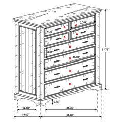 Elk Grove 5-piece California King Bedroom Set Bourbon - 203891KW-S5