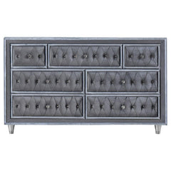 Antonella 4-piece California King Bedroom Set Grey - 223581KW-S4