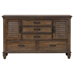 Franco 52-drawer Dresser Burnished Oak - 200973