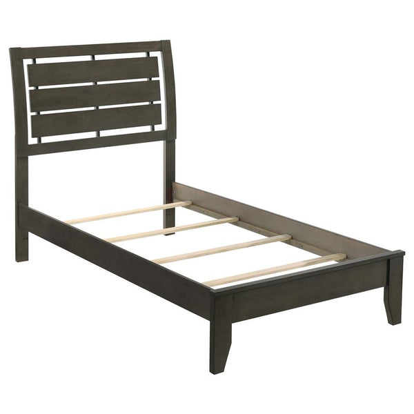 Serenity Wood Twin Panel Bed Mod Grey - 215841T