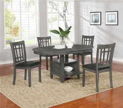 Lavon Dining Table with Storage Medium Grey - 108211