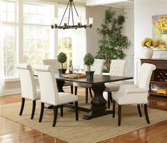 Parkins Double Pedestals Dining Table Rustic Espresso - 107411