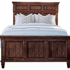 Avenue Wood Queen Panel Bed Weathered Burnished Brown - 223031Q