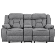 Higgins 3-piece Upholstered Motion Reclining Sofa Set Grey - 602261-S3
