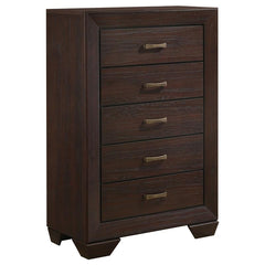 Dorian 5-piece Twin Bedroom Set Dark Cocoa - 300762T-S5