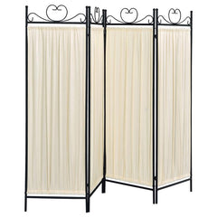 Dove 4-Panel Room Divider Folding Shoji Screen Beige - 2710
