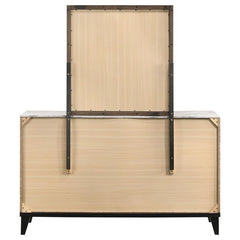 Mays 6-drawer Dresser with Mirror Walnut - 215963M