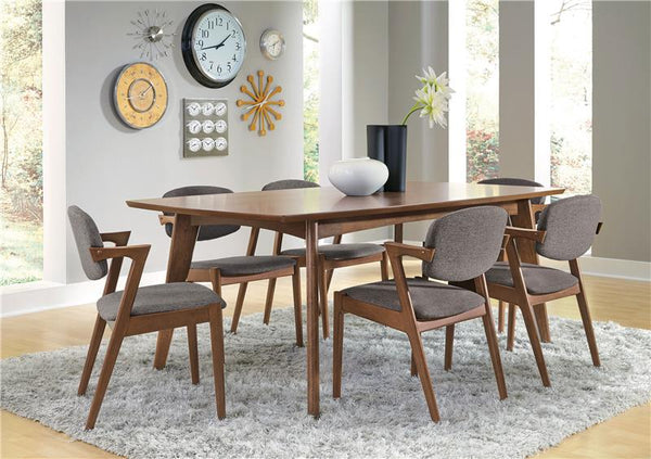 Malone Rectangular Dining Table Dark Walnut - 105351