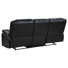 Camila 3-piece Upholstered Motion Reclining Sofa Set Black - 610244-S3