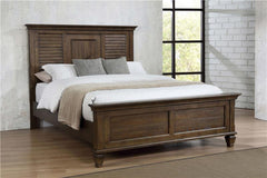 Franco Wood California King Panel Bed Burnished Oak - 200971KW