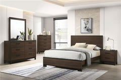 Edmonton 6-drawer Dresser with Mirror Rustic Tobacco - 204353M