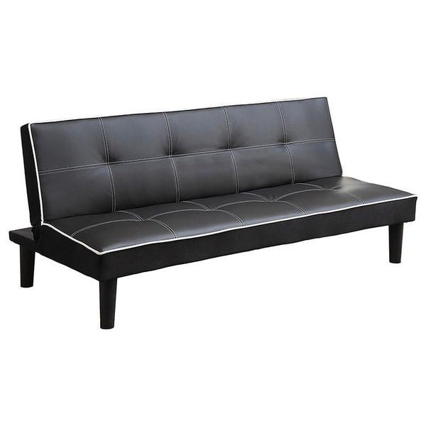 Katrina Upholstered Tufted Convertible Sofa Bed Black - 550044