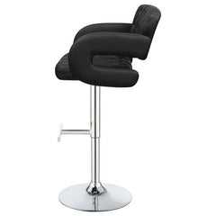 Brandi Adjustable Bar Stool Black and Chrome - 102555