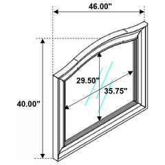 Bling Game 4-piece Queen Bedroom Set Metallic Platinum - 204181Q-S4