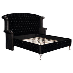 Deanna 4-piece Eastern King Bedroom Set Black - 206101KE-S4
