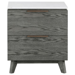 Nathan 4-piece California King Bedroom Set Grey - 224601KW-S4
