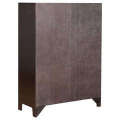 Phoenix 5-piece California King Bedroom Set Cappuccino - 200409KW-S5