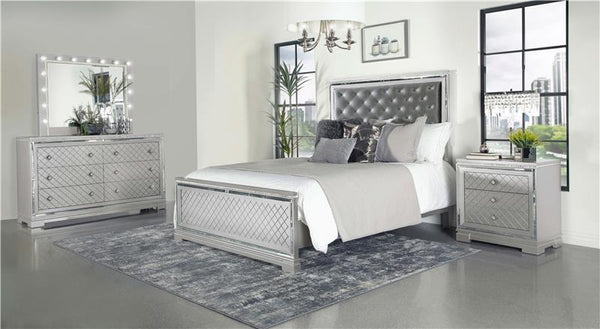 Eleanor 4-piece Queen Bedroom Set Metallic Mercury - 223461Q-S4