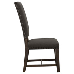 Twain Upholstered Side Chairs Warm Grey (Set of 2) - 109142