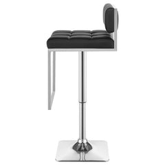 Alameda Adjustable Bar Stool Chrome and Black - 100194