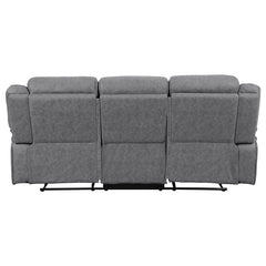 Higgins 3-piece Upholstered Motion Reclining Sofa Set Grey - 602261-S3