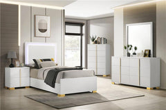 Marceline 5-piece Twin Bedroom Set White - 222931T-S5