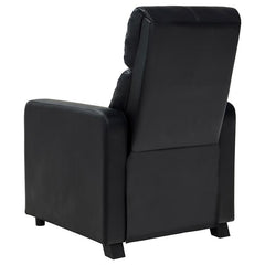 Toohey Upholstered Tufted Recliner Living Room Set Black - 600181-S5B