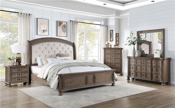Emmett Wood California King Sleigh Bed Walnut - 224441KW