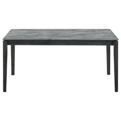 Stevie 5-piece Rectangular Dining Set Grey and Black - 115111SLT-S5