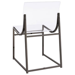 Adino Acrylic Dining Side Chair Clear and Black Nickel (Set of 2) - 121142