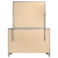 Salford 7-drawer Dresser with Mirror Metallic Sterling - 222723M