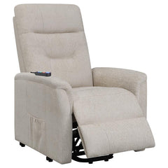 Henrietta Upholstered Power Lift Massage Chair Beige - 609405P